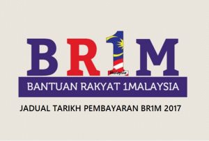 Jadual Tarikh Pembayaran BR1M Tahun 2017