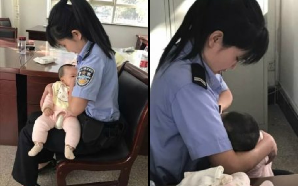 SAJAHEBOH.COM - Netizen Jatuh Hati Dengan Sikap Baik Hati Pegawai Polis Wanita Ini, Susukan Bayi Suspek Dalam Perbicaraan