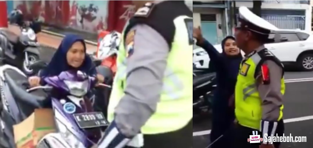 SAJAHEBOH.COM - Wanita Mengamuk Tak Puas Hati Ditahan Polis Sebab Tak Pakai Topi Keledar, Terus Melanggar Polis Dan Bertindak Agresif        .         .      .    SAJAHEBOH.COM