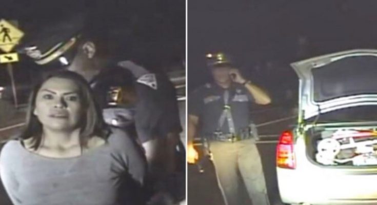 SAJAHEBOH.COM -  Pegawai Polis Menahan Wanita Mabuk Memandu, Namun, Selepas Melihat Isi Dalam Bonet Kereta, Dia Terus Menangis