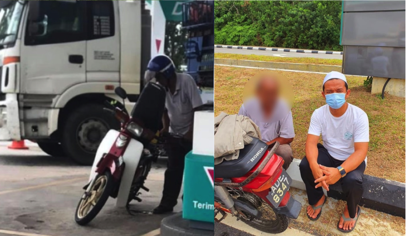 sajaheboh.com - Pakcik Tunda Motosikal Dengan Wajah Letih Lesu, Minta RM3 Untuk Duit Minyak, Mahu Pergi KL Atas Satu Tujuan