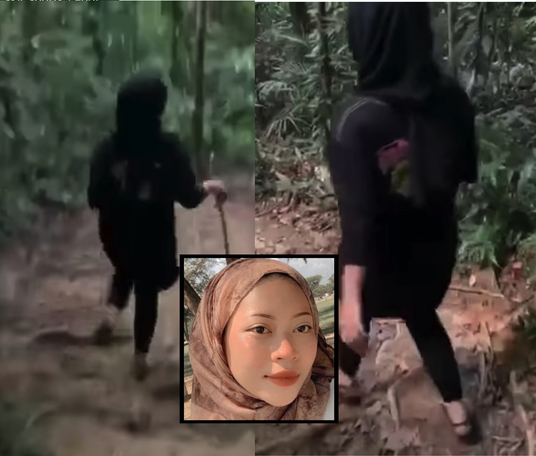 sajaheboh.com - Nyaris Sesat Semasa Hiking, Gadis Merasa Aneh Dan Meremang Bulu Roma Tengok Balik Video